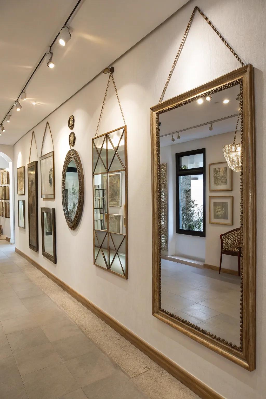 Reflectors enhance any room with depth and light.