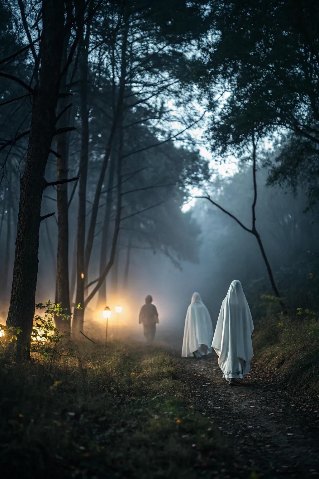Brighten the fear with thoughtfully positioned lights throughout your trail.