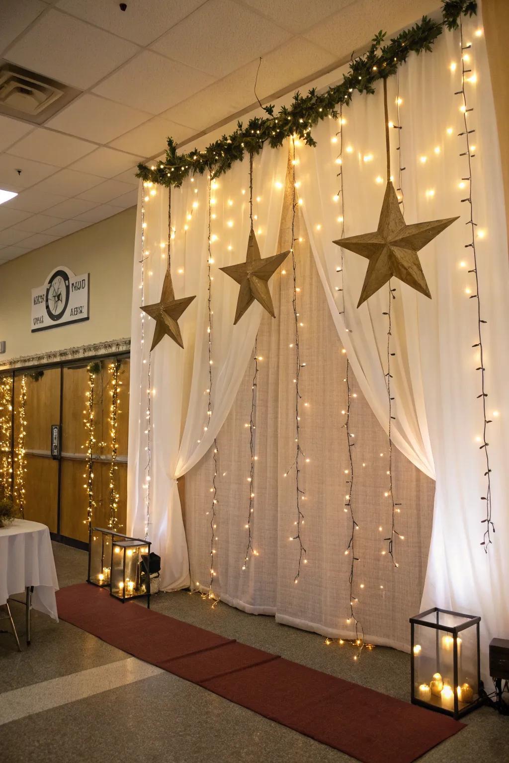 A starlit night concept cultivates a magical sentiment.