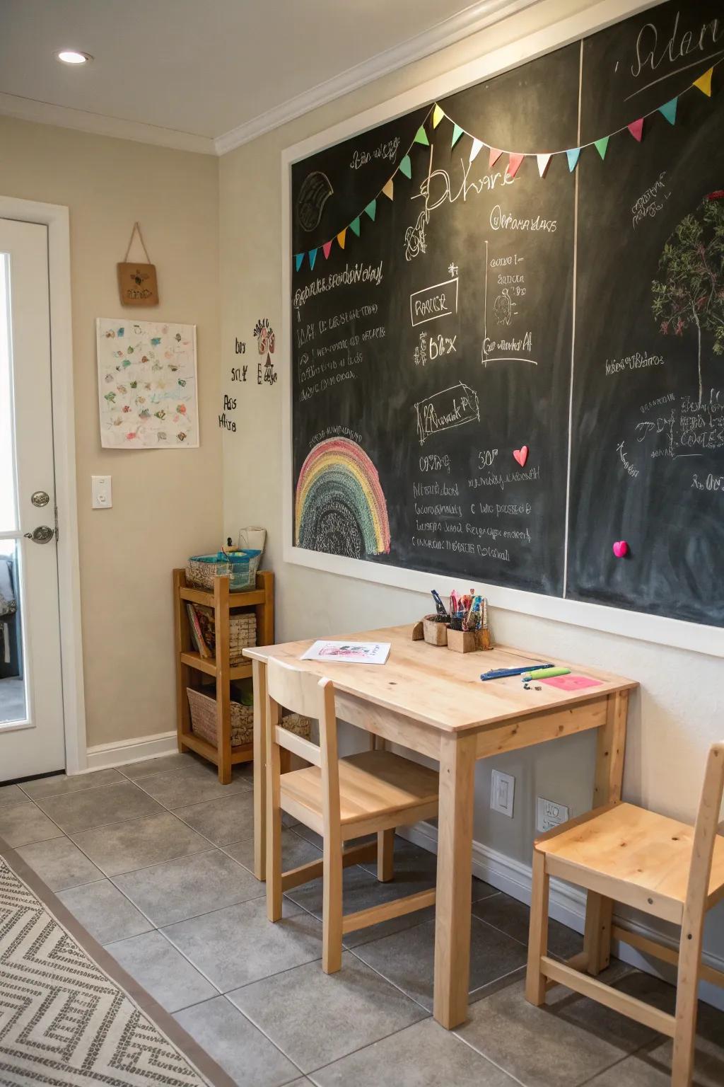 Educational displays can turn any wall into an educational tool.