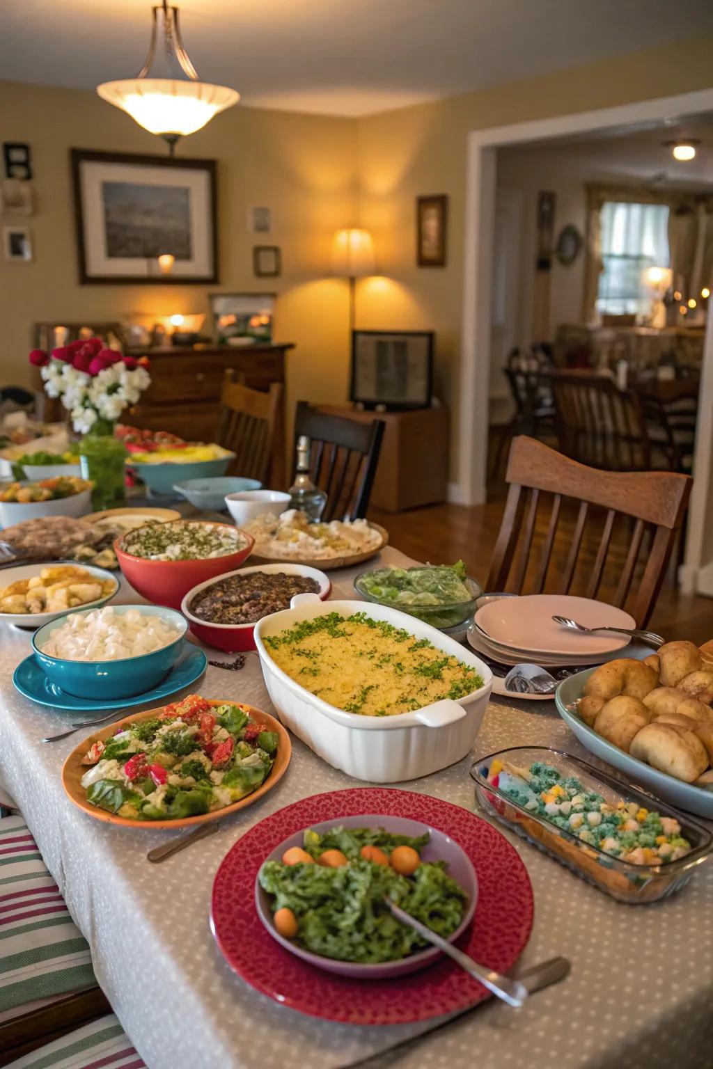 A rich and varied collaborative supper arrangement
