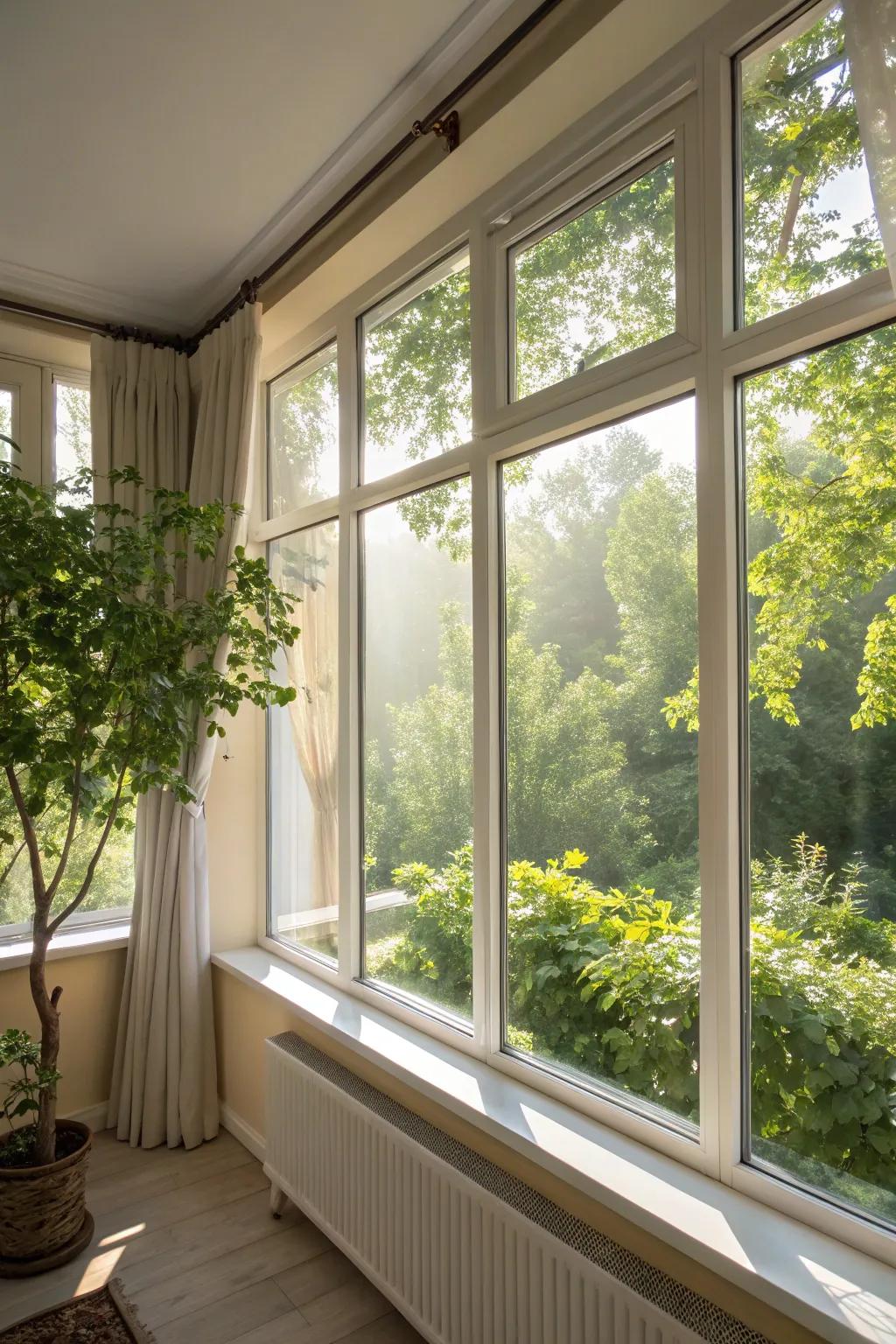 Window film insulates without being seen.