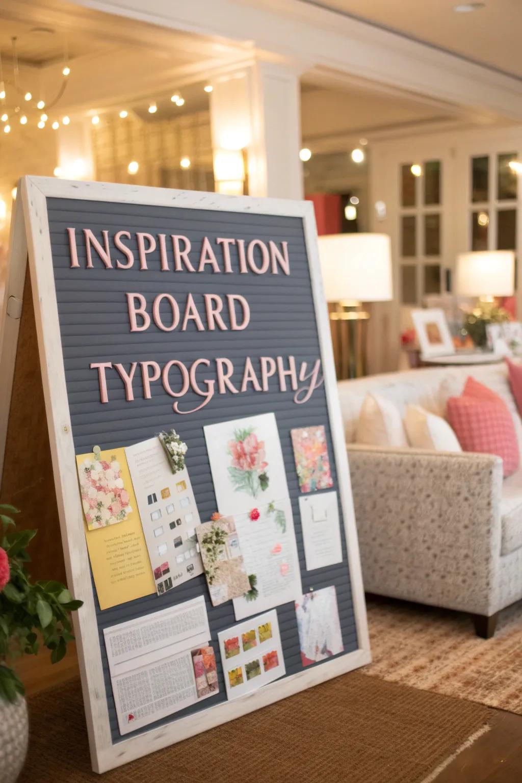 Empower your day with a board filled with uplifting quotations.