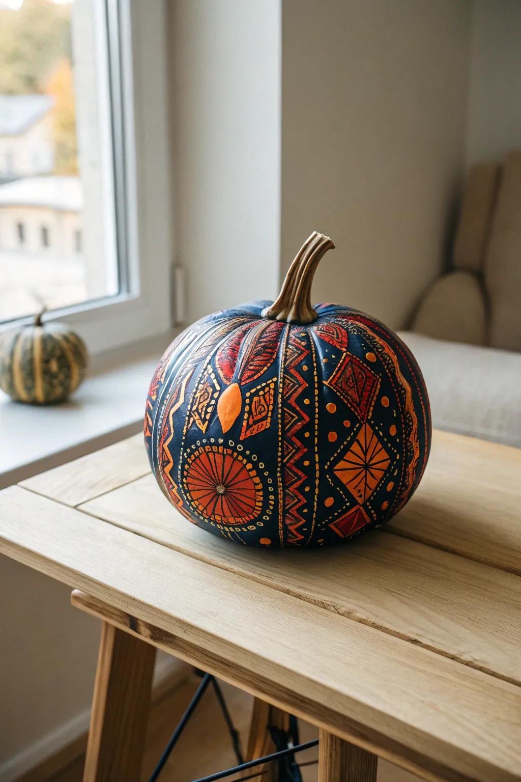 Elevate your Halloween decorations with a hint of artistic expression. 🎃✨