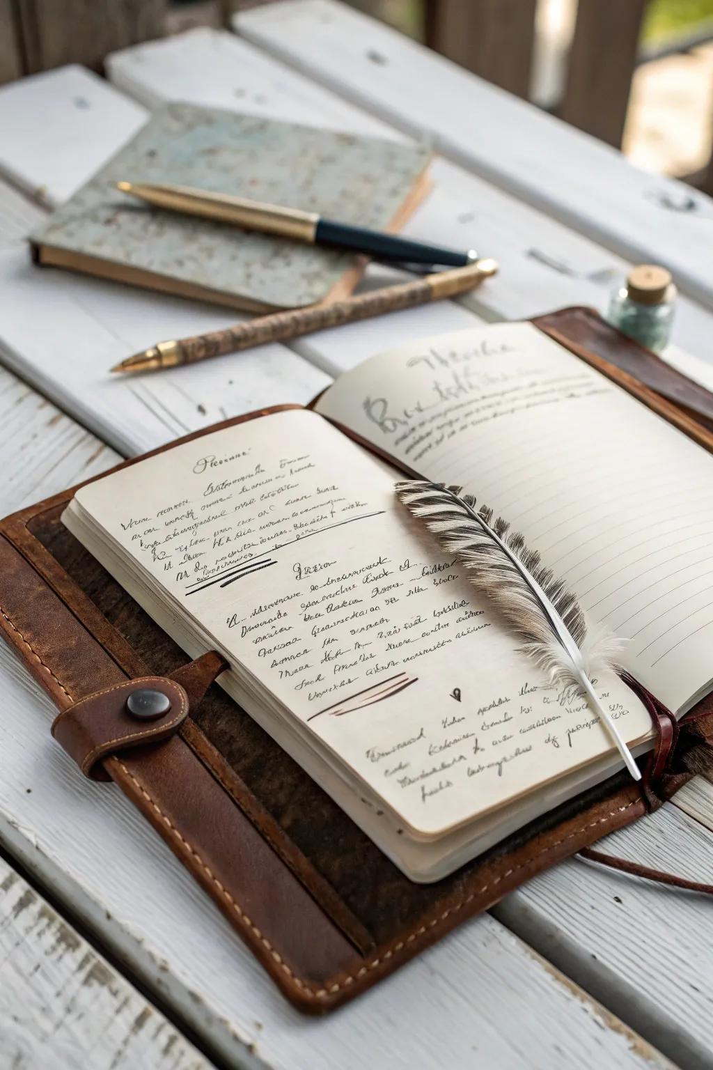 Capture your thoughts in style: Journaling made beautifully simple and inspiring.