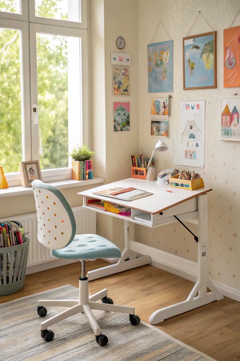 Comfortable seating fosters prolonged and healthier study sessions.