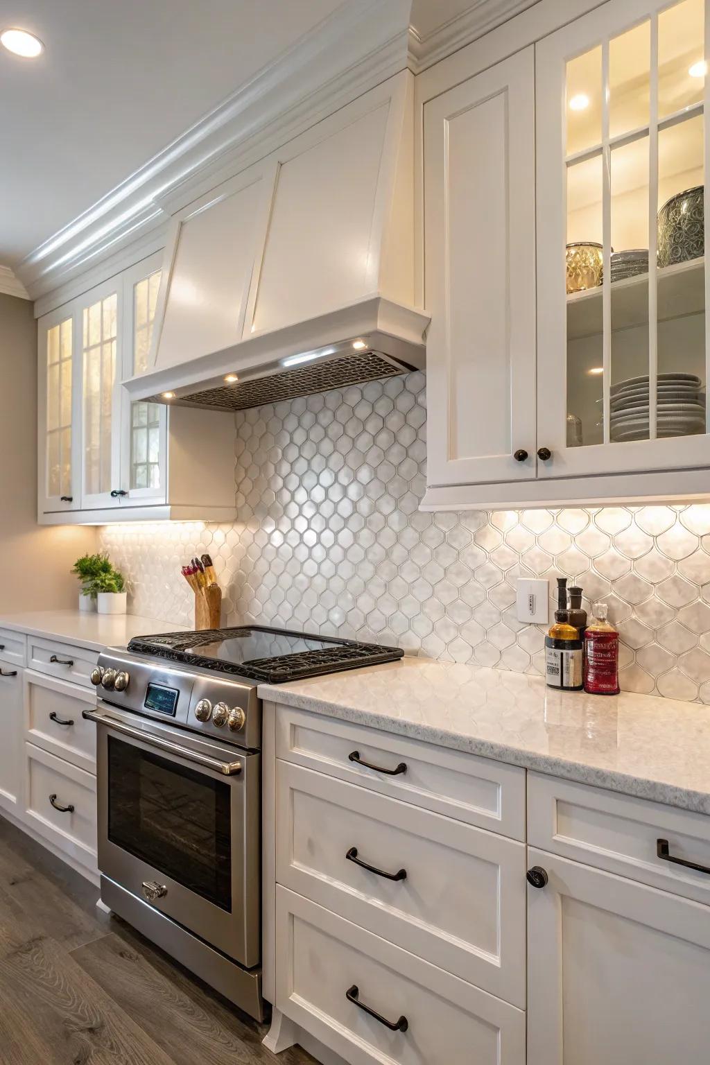 Differing materials bring richness to your cooking area design.