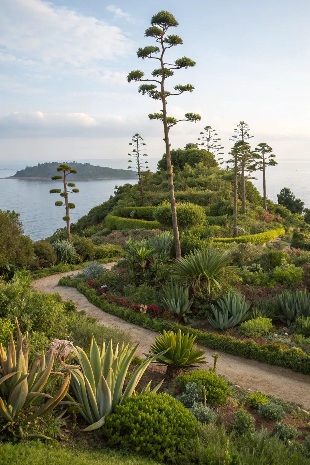 Create depth and interest with layered planting techniques.