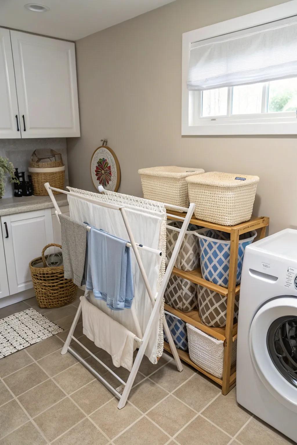 With smart drying options, you can save space.