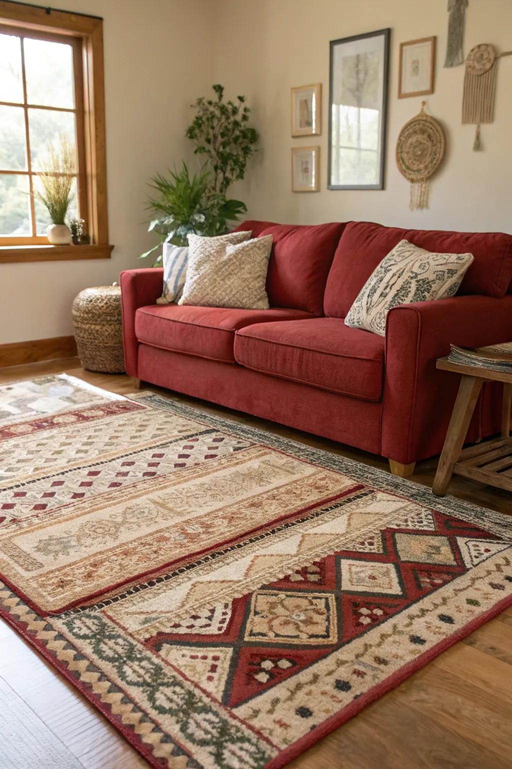 Layered floor coverings offer a plush base for your family area, improving both comfort and design.