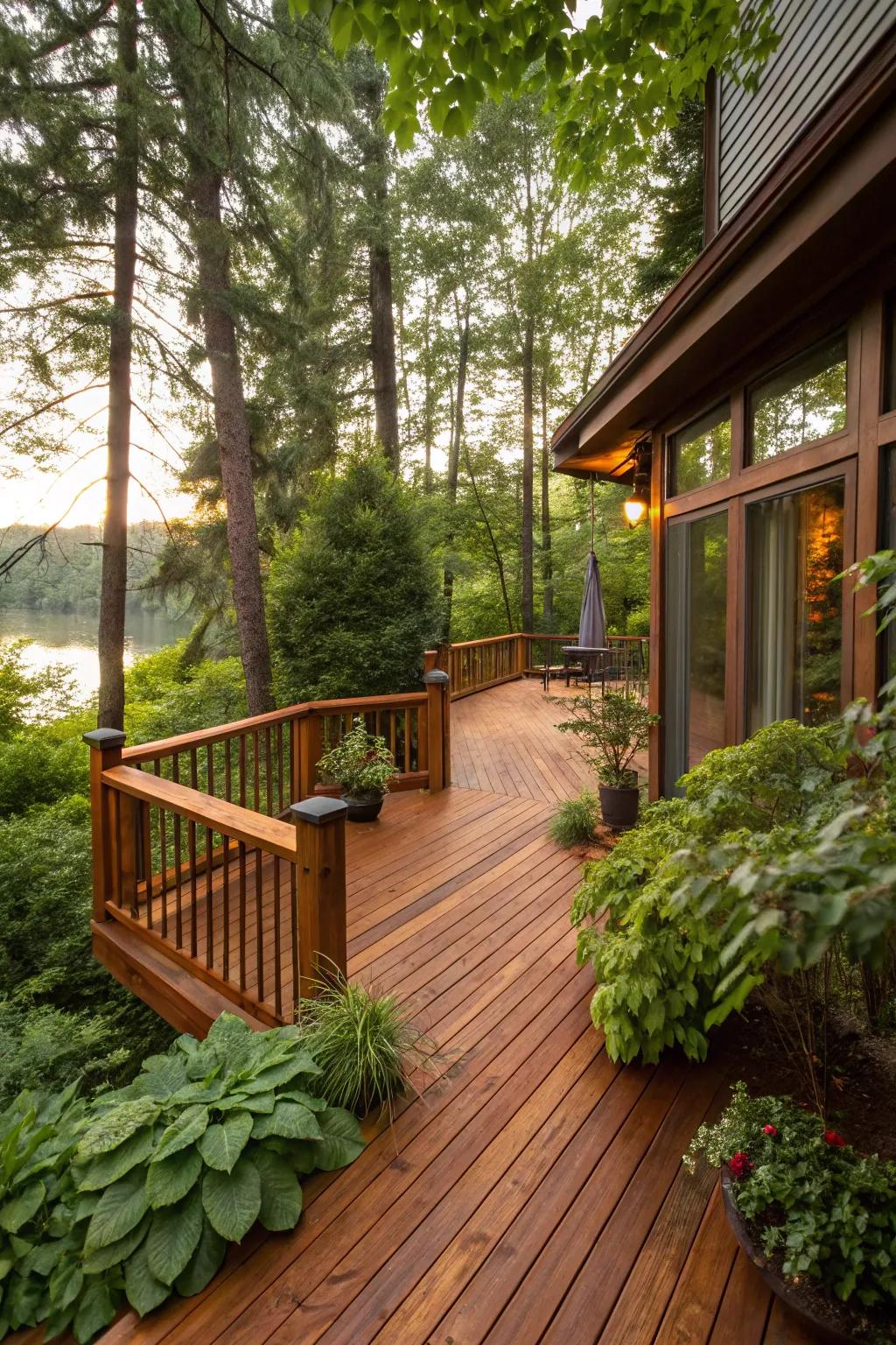 Clear timber tint enhances the beauty of wood.