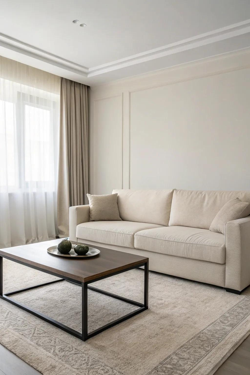 A minimalist space that underscores simplicity and functionality.