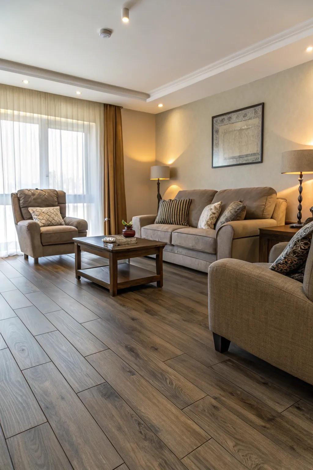 Economical yet stunning laminate flooring.