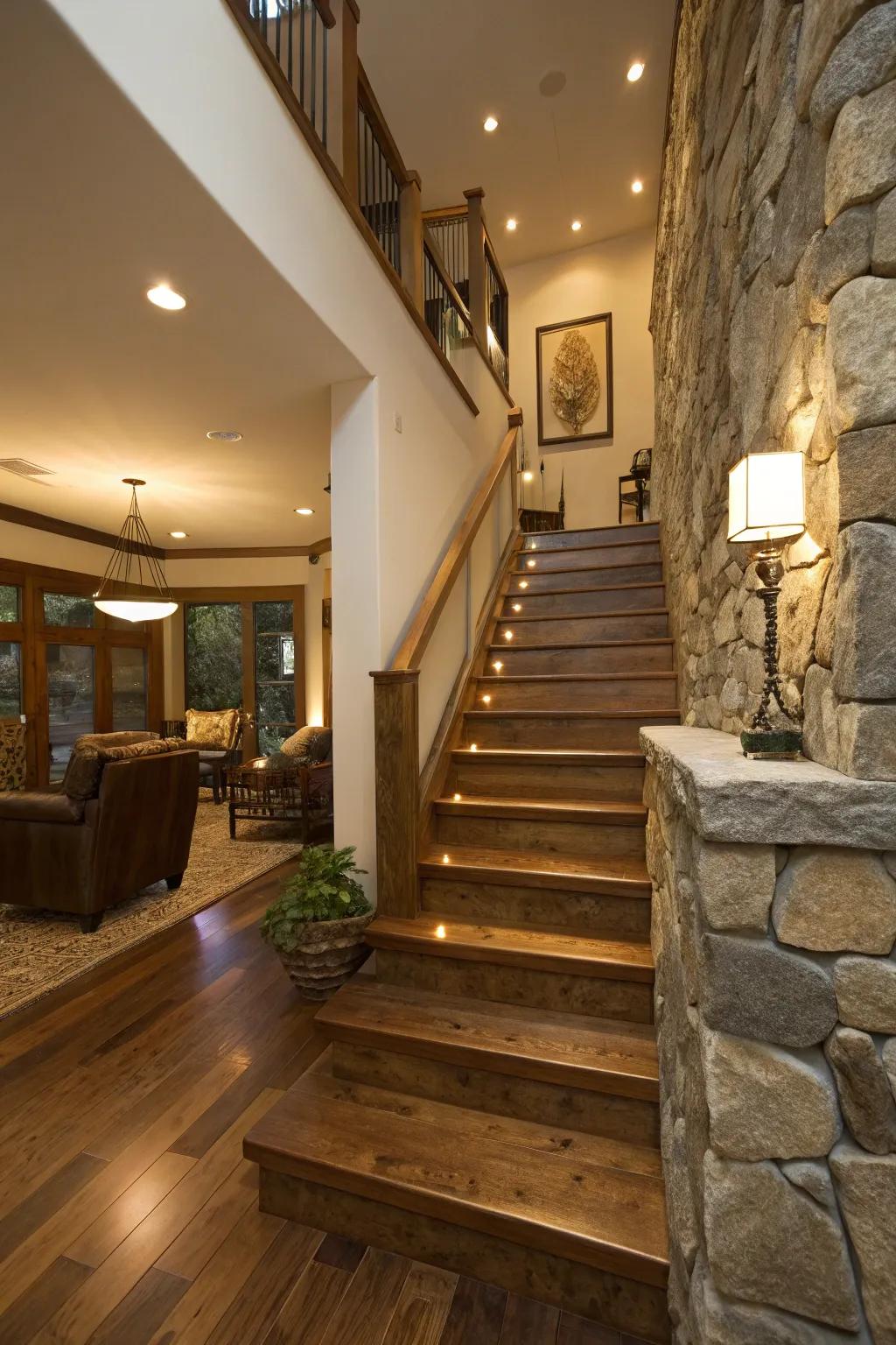 Natural elements infuse warmth and depth, harmonizing modern and classic motifs.