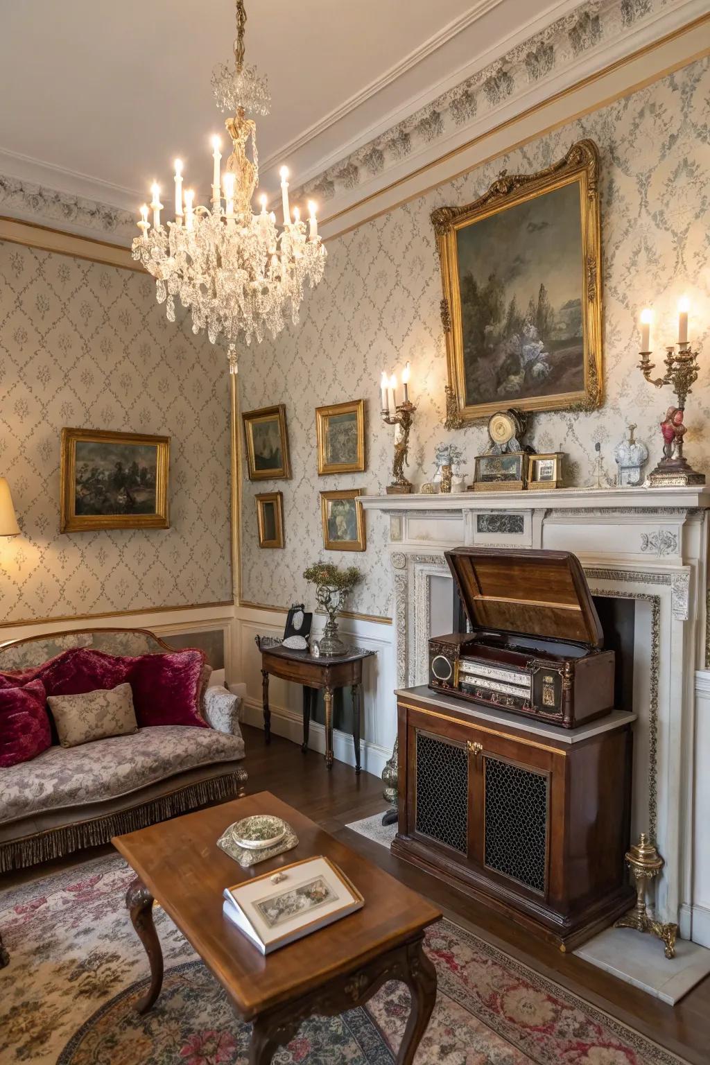 A vintage-style music box, perfect for those who adore nostalgia.