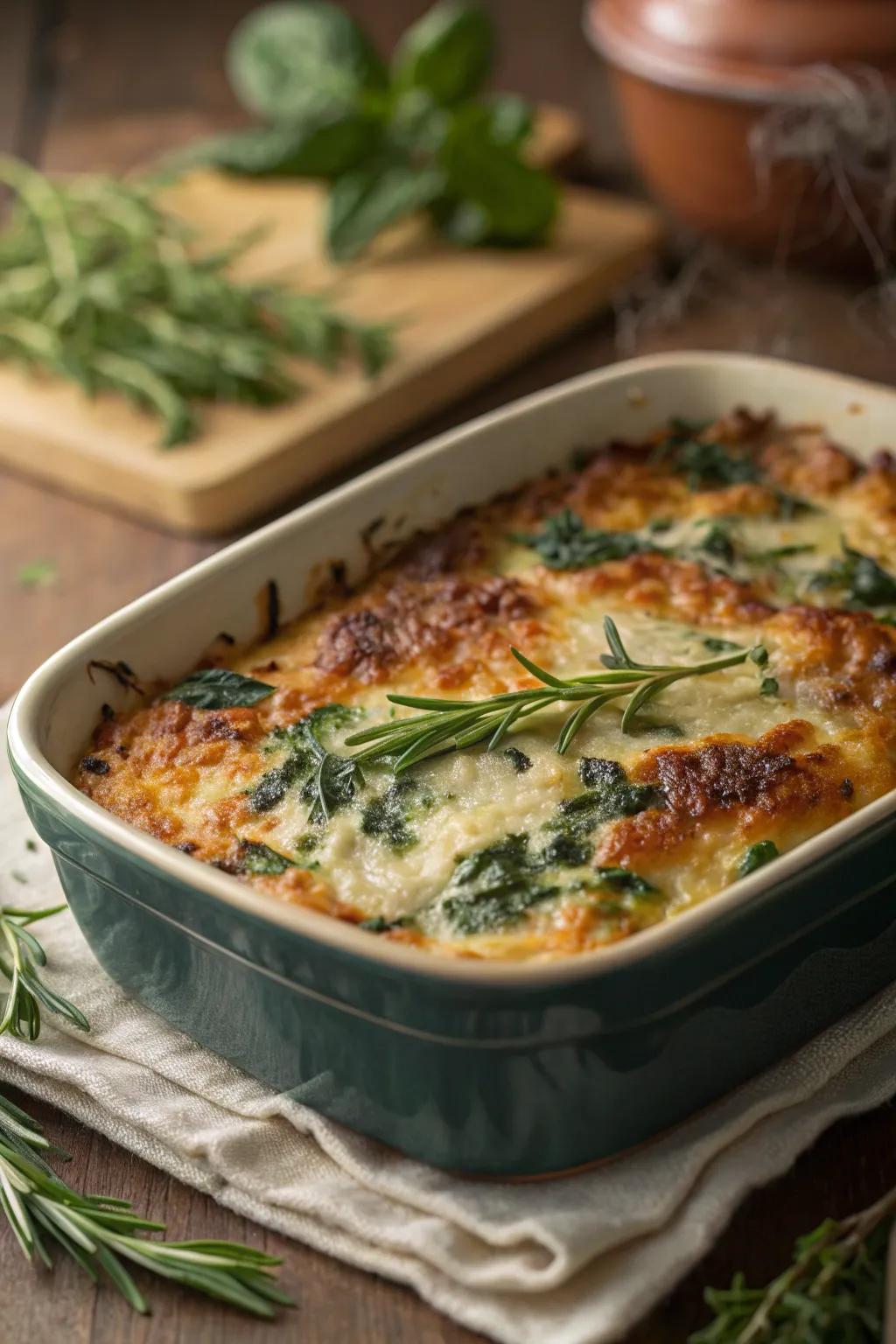 Luxurious green delight bake perfect as an enriching yet elegant companion.