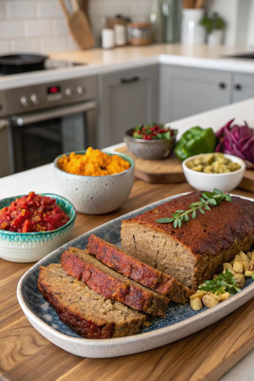 Vegan meatloaf: A plant-based marvel everyone can enjoy.