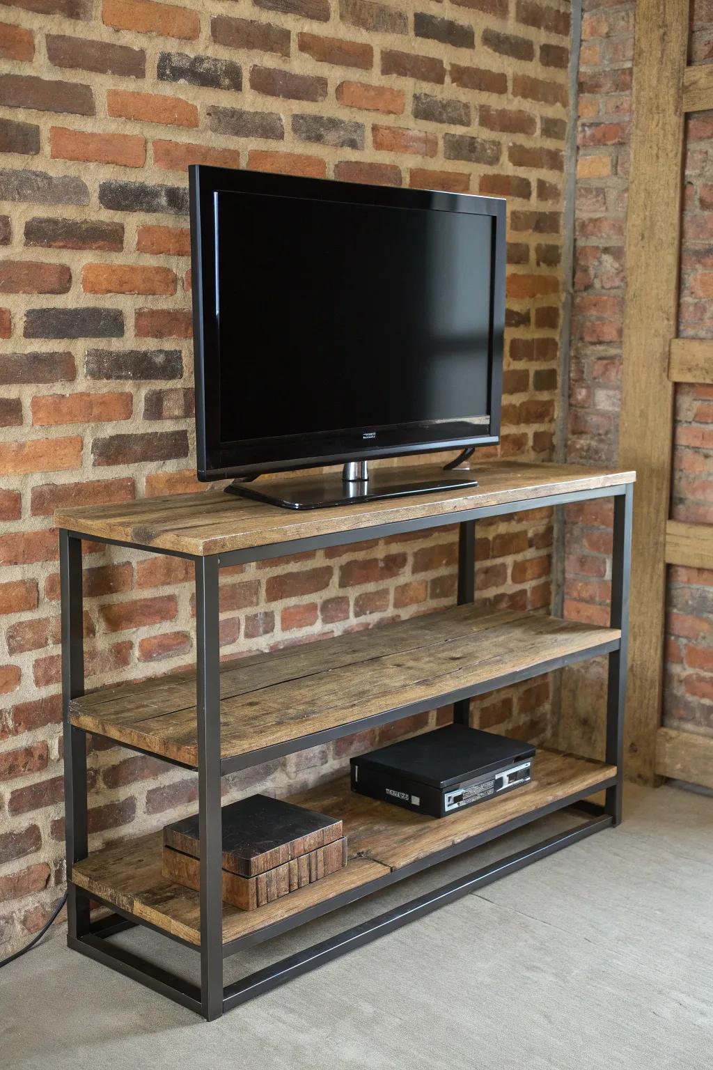 A harmonious blend of modern and earthy design elements.