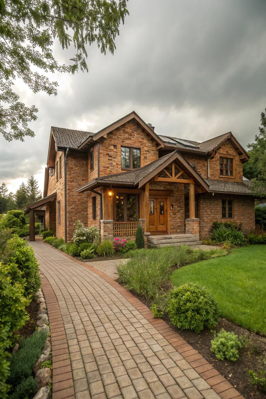 Earthy tones offer warmth and harmony with nature.