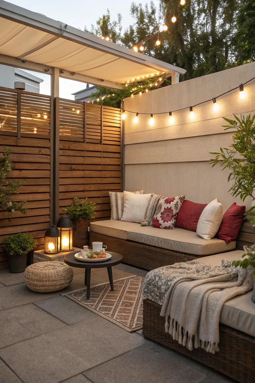 Fashion a cozy corner with comfortable seating.