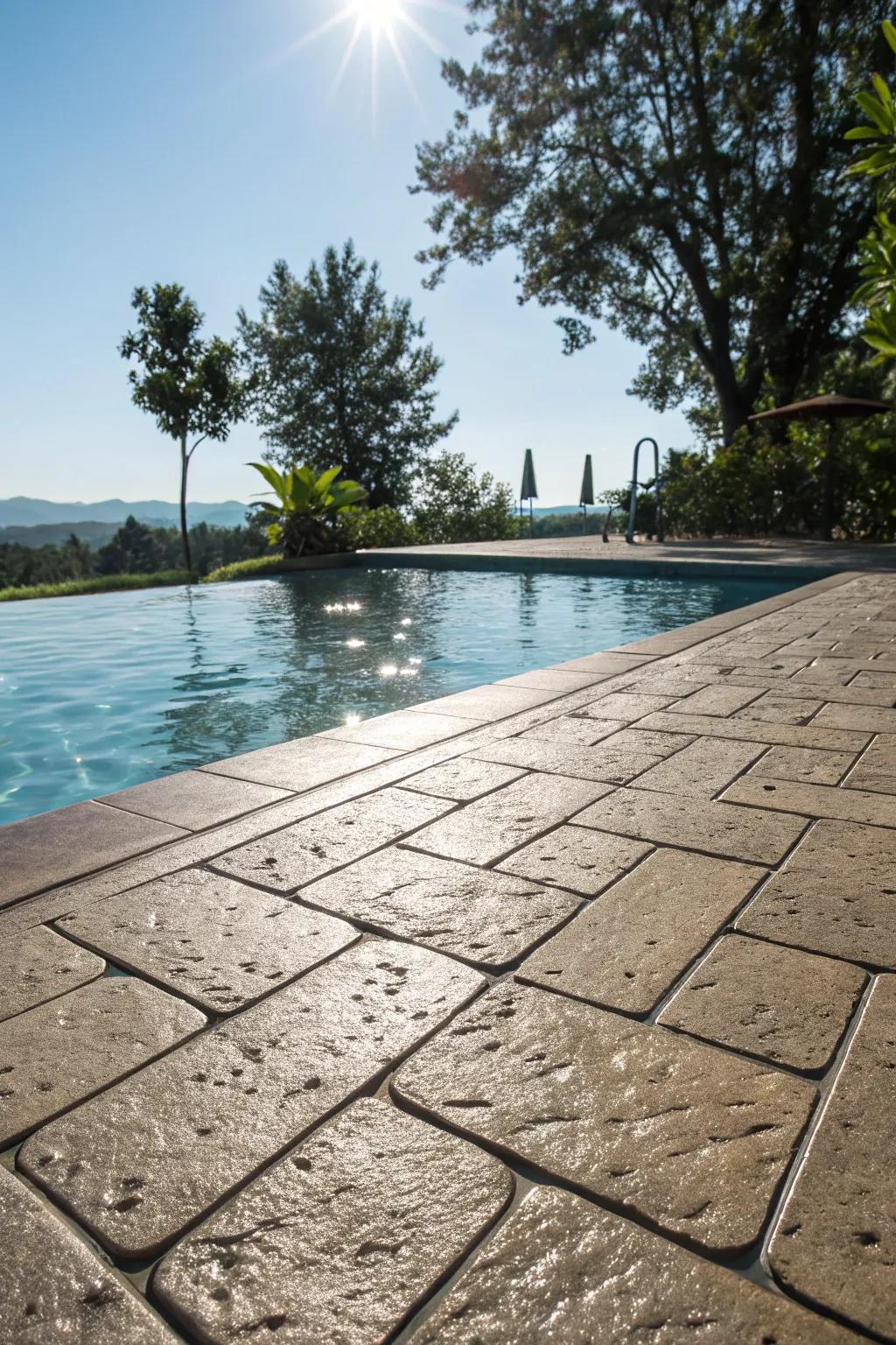 Non-slip pavers ensure safety while staying stylish.