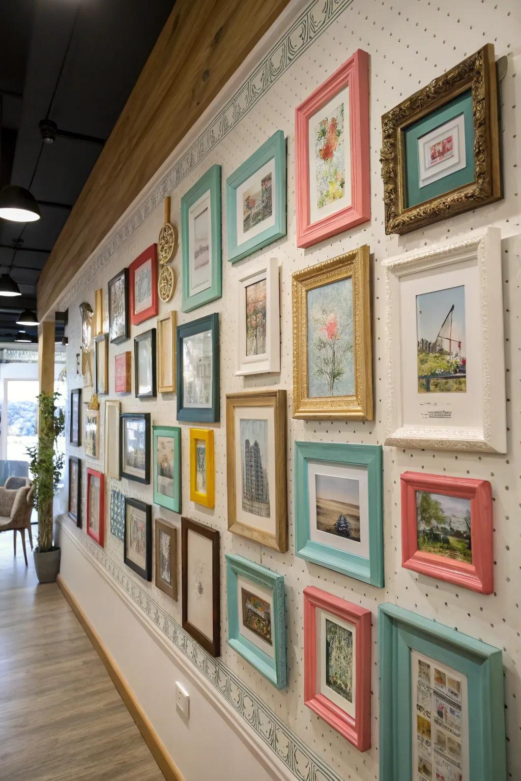 Themed coordination brings balance to your wall exhibits.