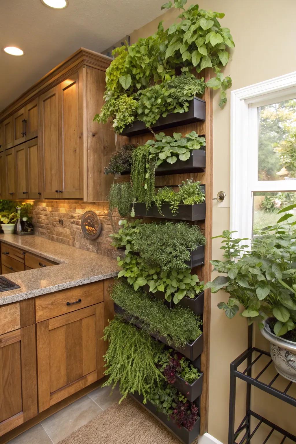 Increase available area with elevated greenery.