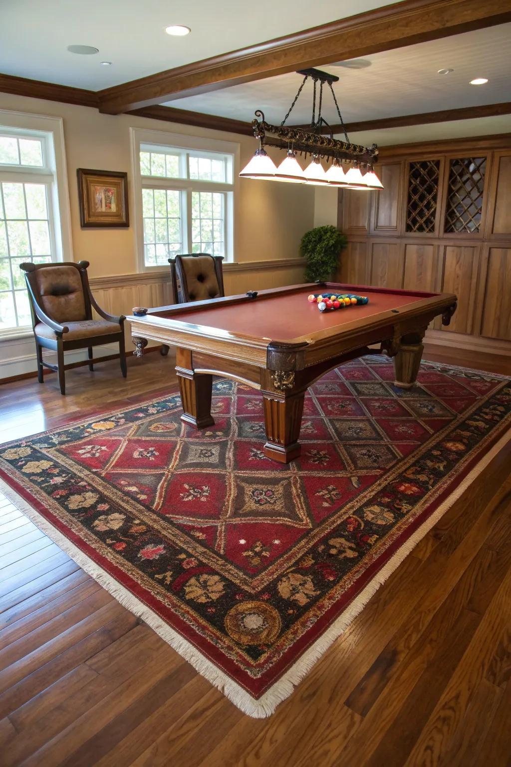 Choose flooring that goes with how you want your pool table room to look.