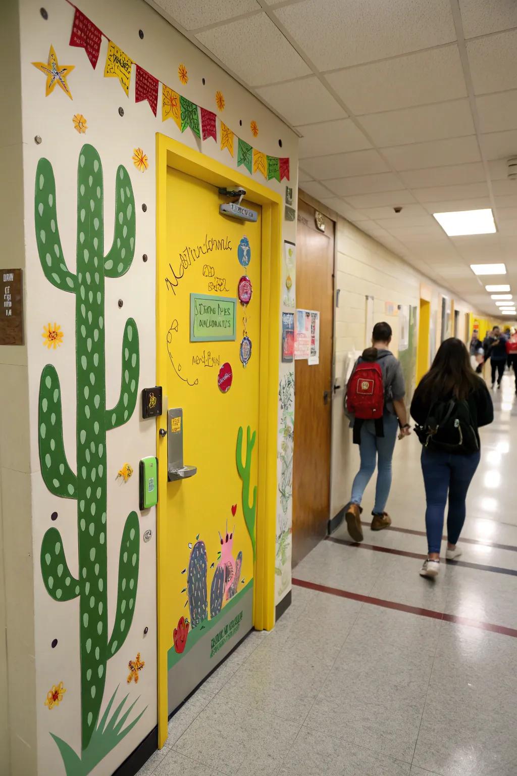 Bring the outdoors in with nature-inspired door decorations.