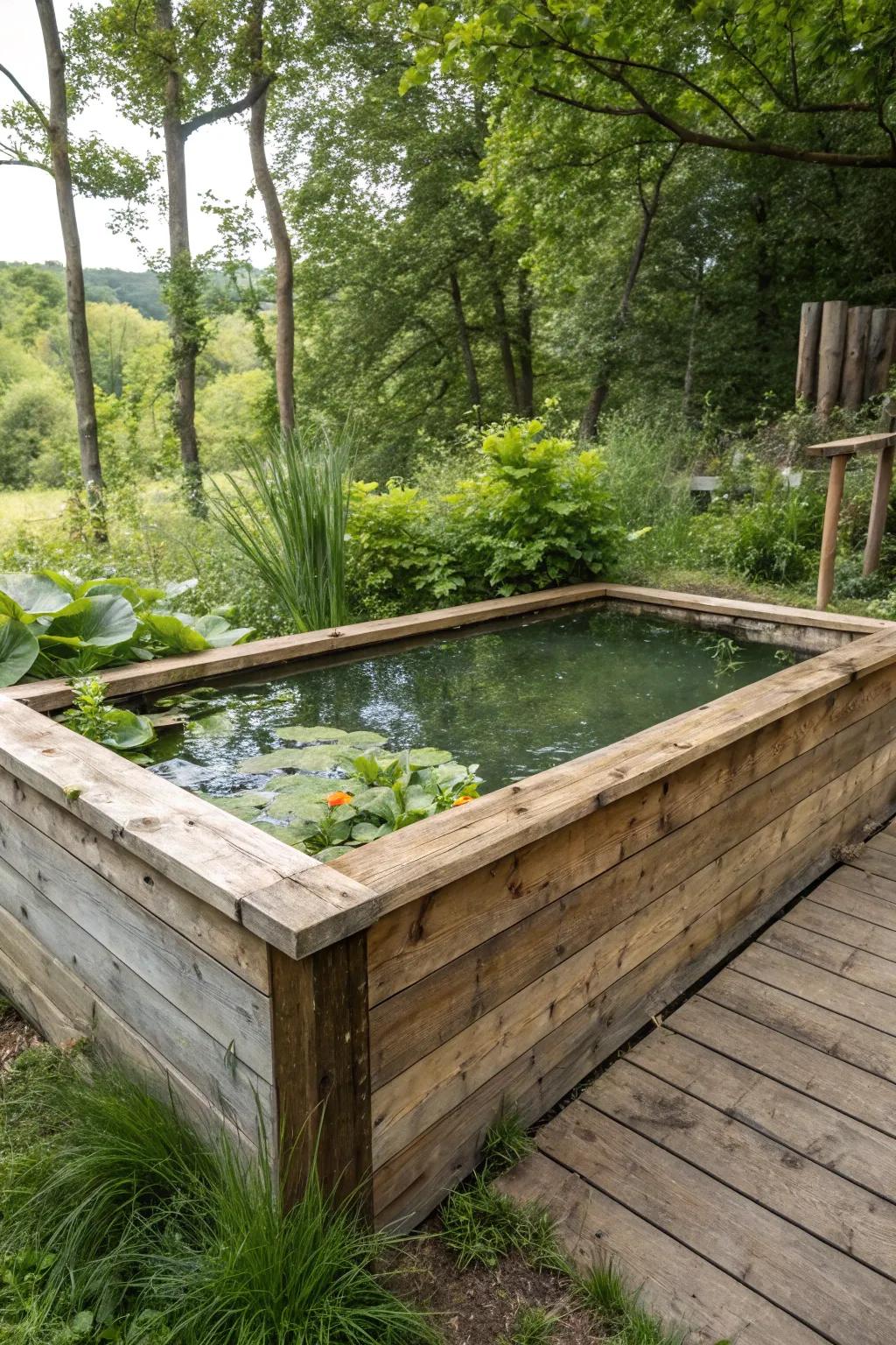 Earthy appeal enhanced by inherent timber finishes.
