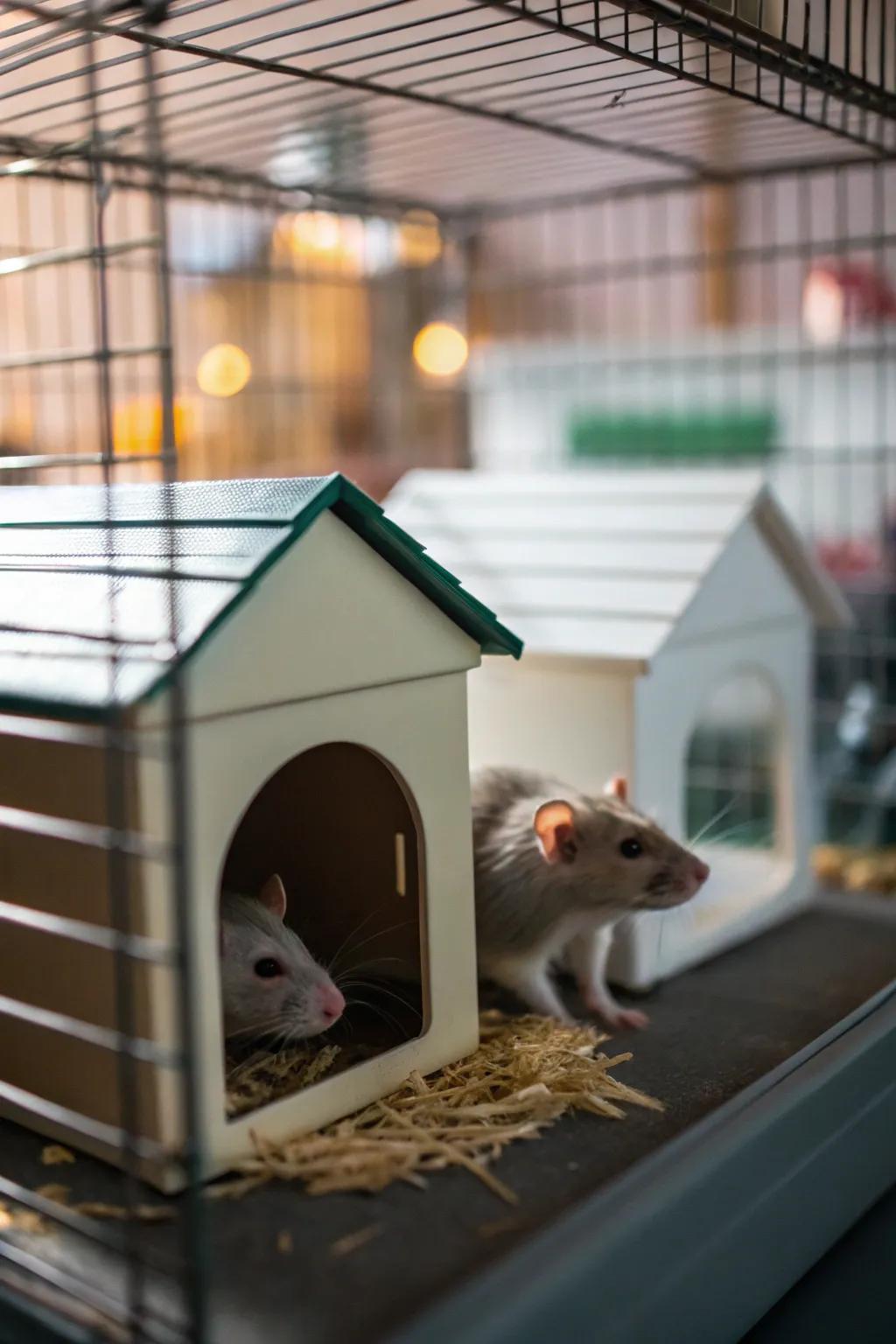 Charming hideaways where rats can enjoy some privacy