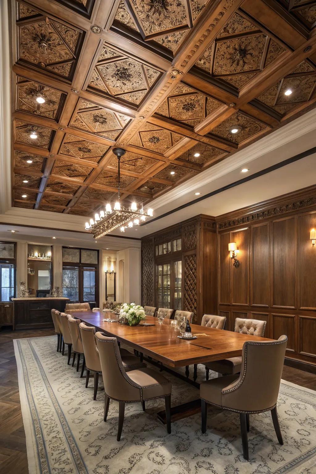 Elevate your space with eye-catching overhead designs.