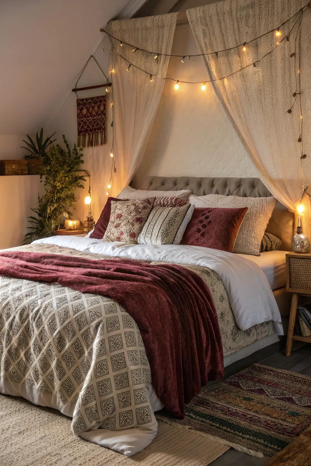 Enrich comfort and panache through layered weaves.