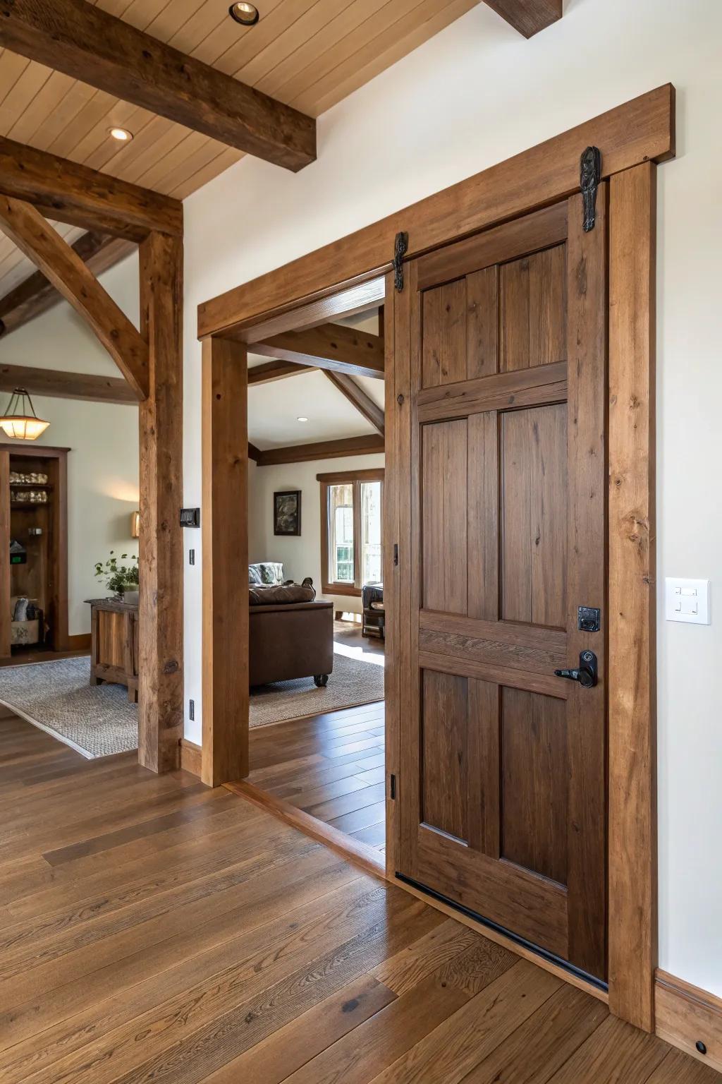 A study in simplicity, this striking portal is a testament to architectural grace.