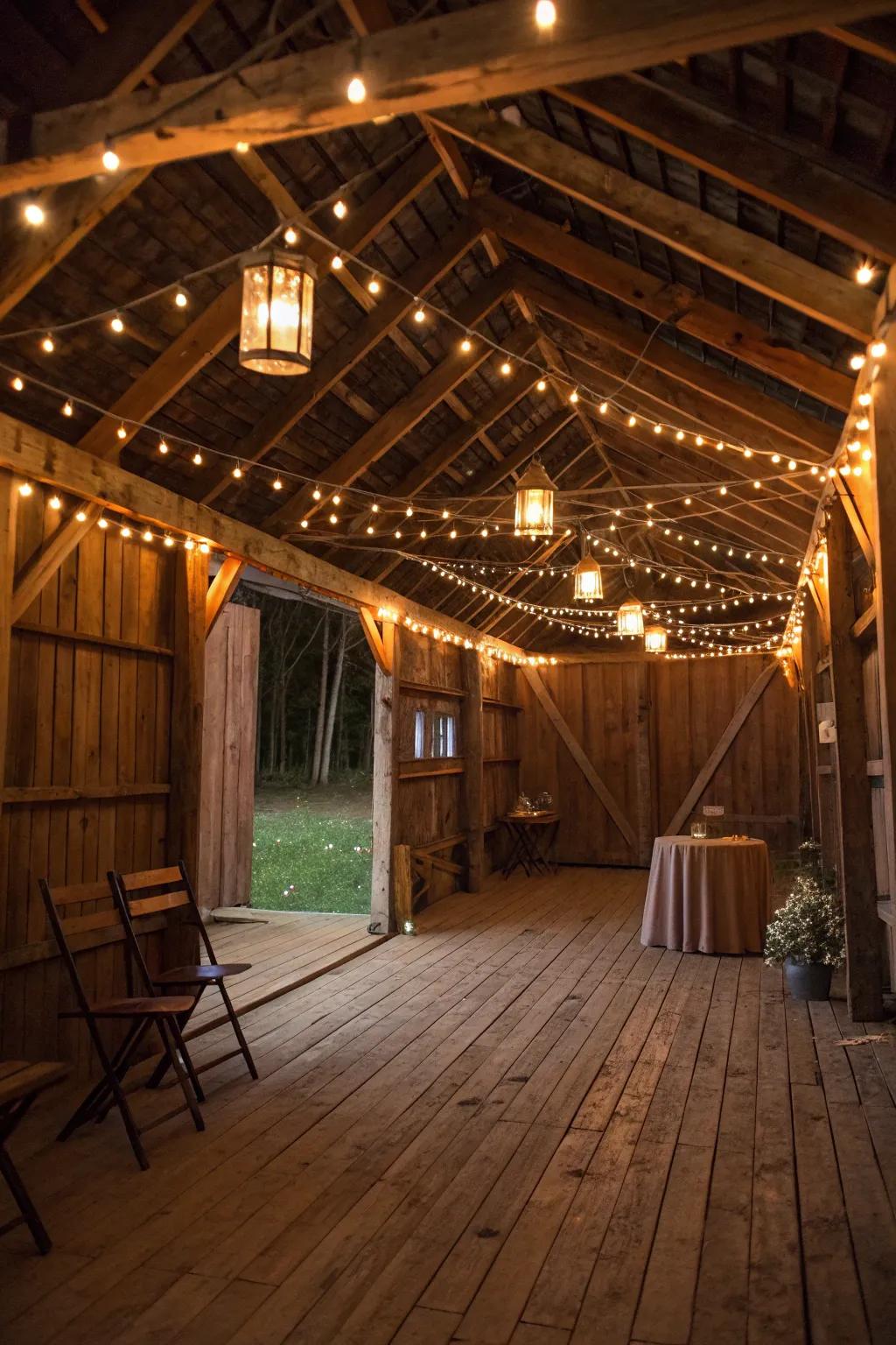 Gentle illumination creates a warm and welcoming ambiance.