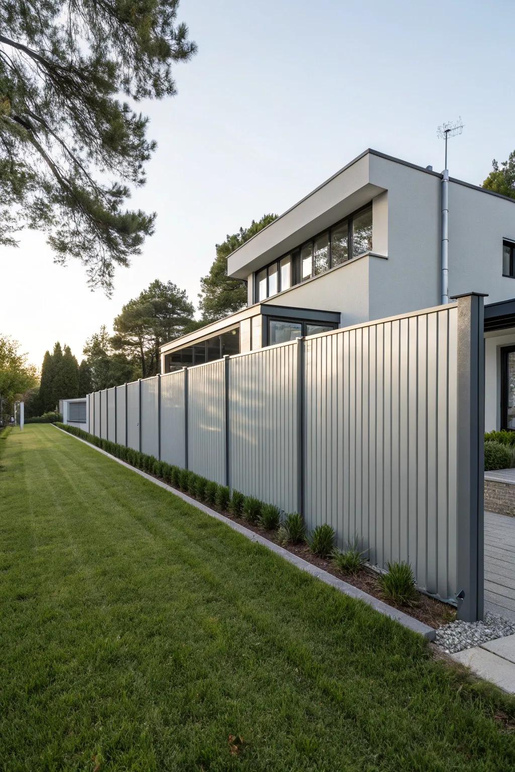 Pure design meets modern architecture in this sleek fence.
