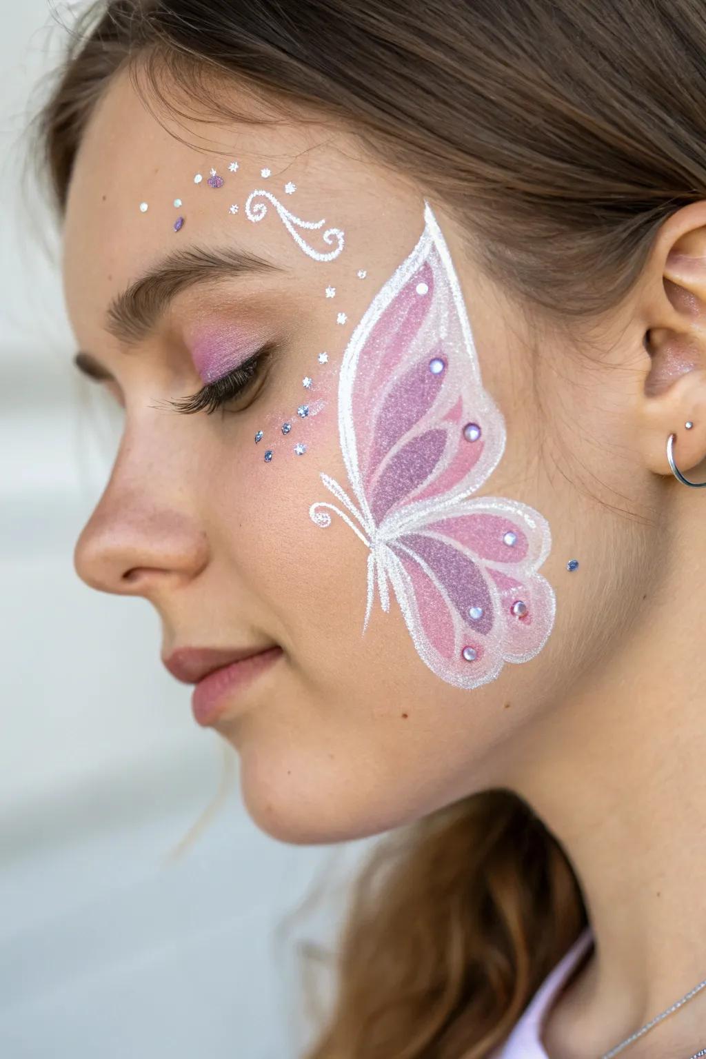 Embrace your whimsical side with a touch of glittering elegance.