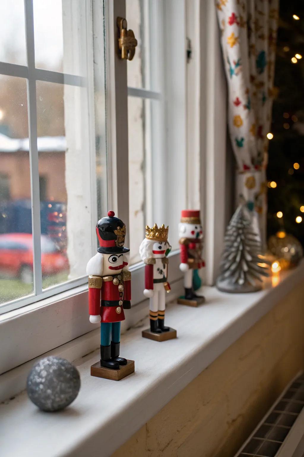 Add a classic touch with charming nutcracker figures.