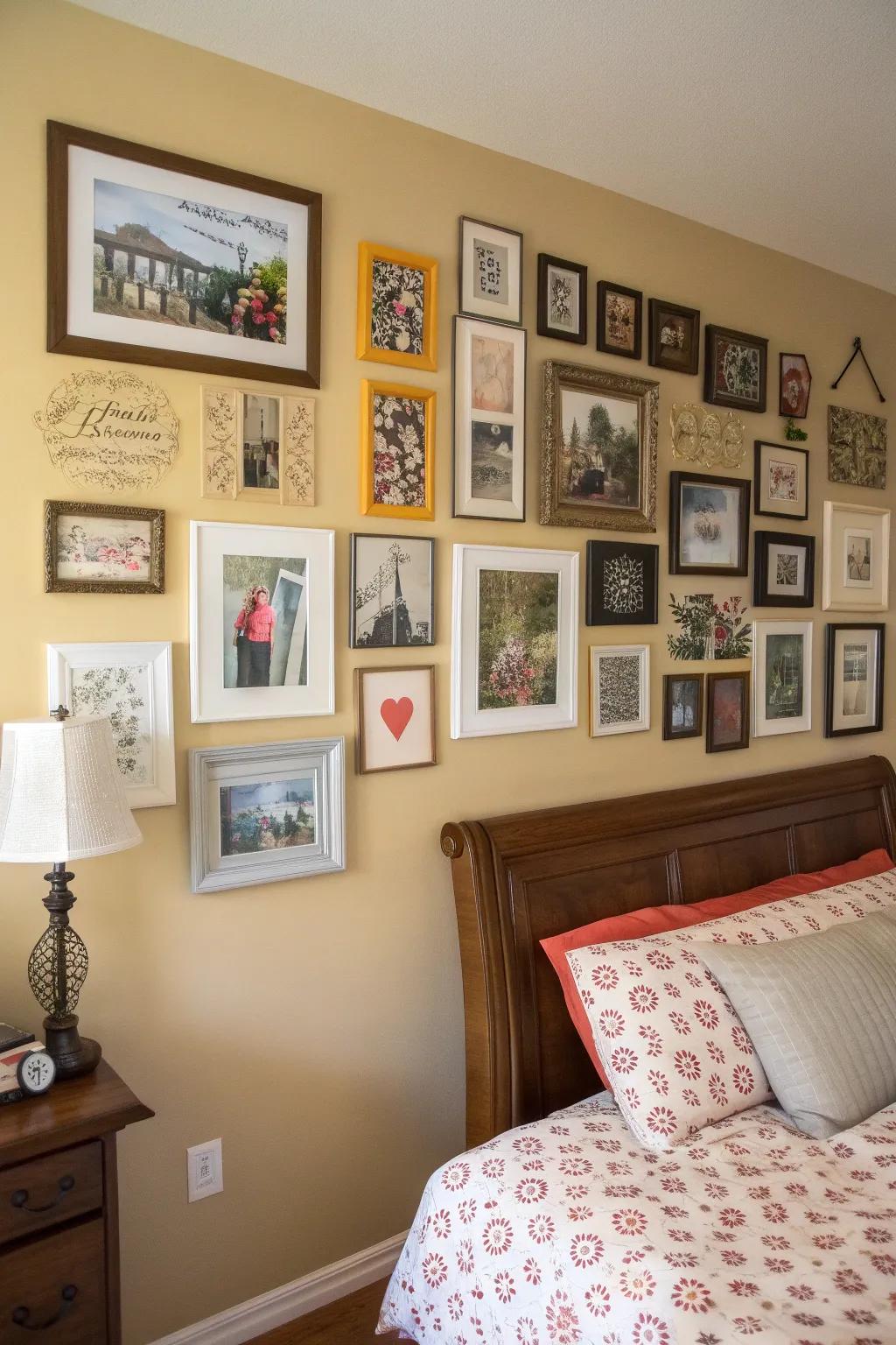 A personalized curated wall space displays your personal journey.