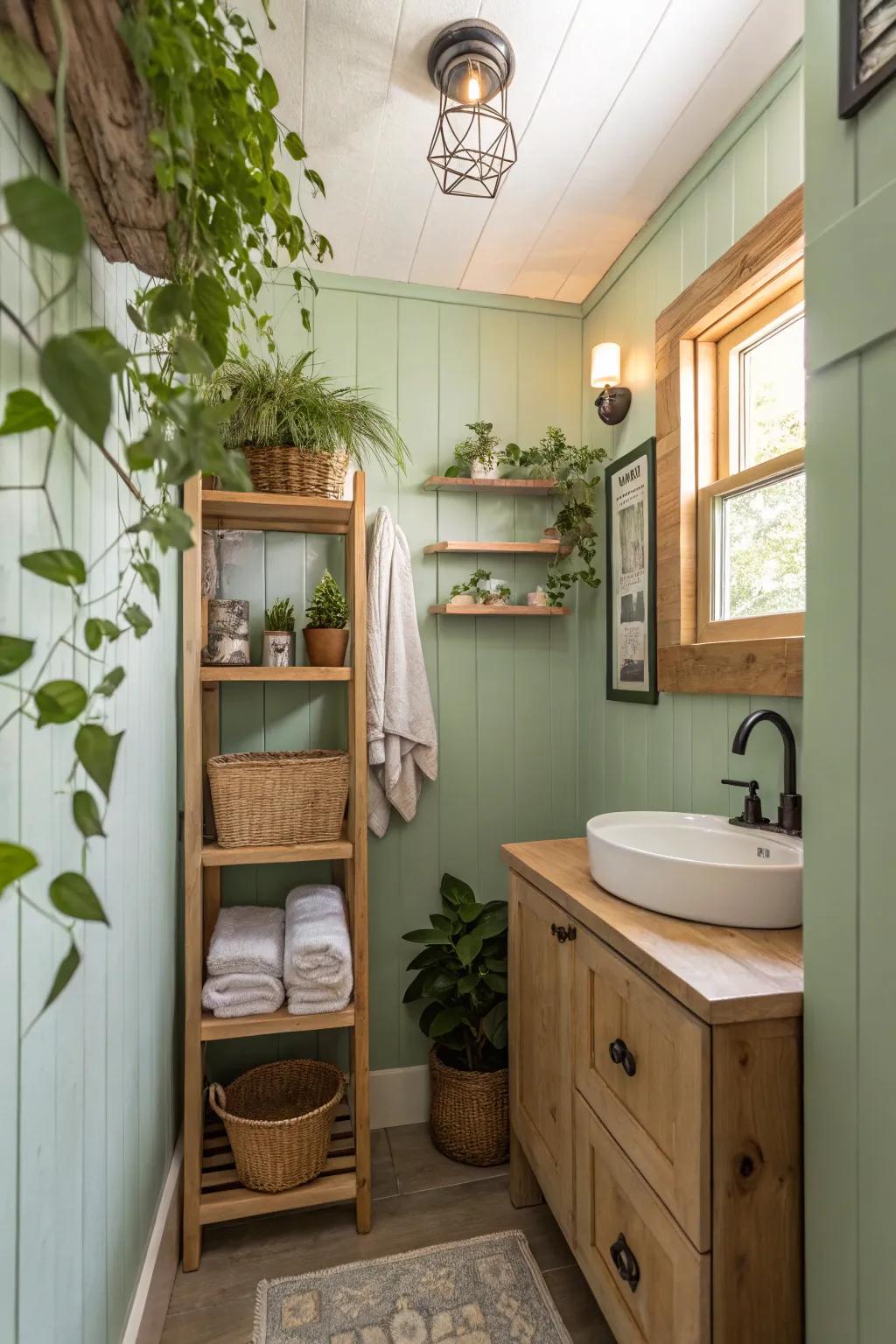 Pale verdant cultivates an invigorating and inherent atmosphere.