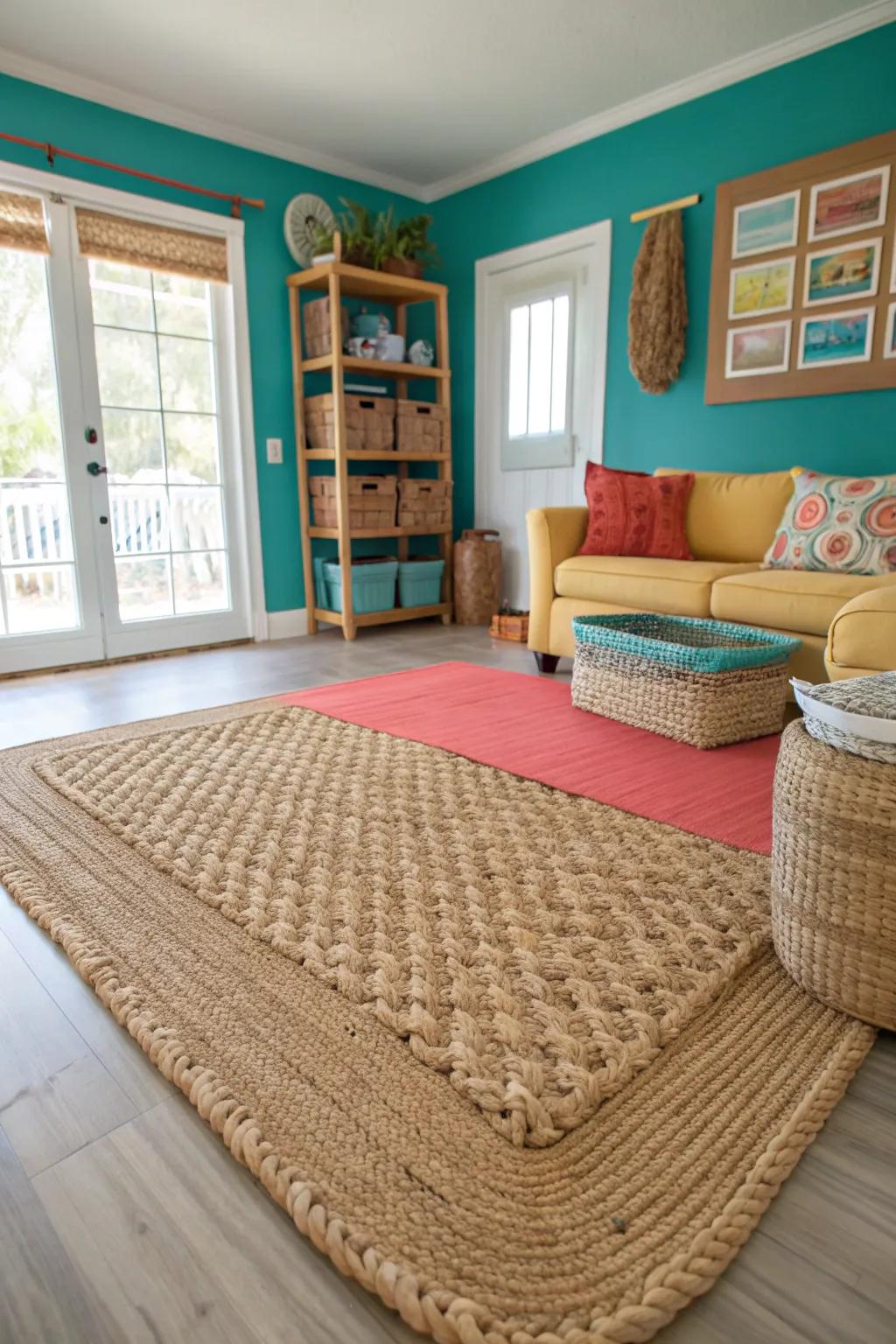 Natural textures establish a cozy, welcoming vibe in your beach condo.