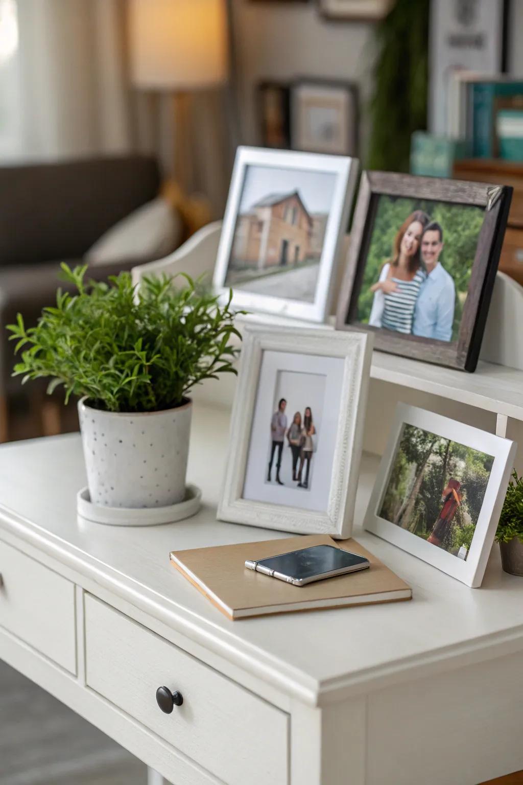 Personal touches ensure your office feels cozy and inviting.