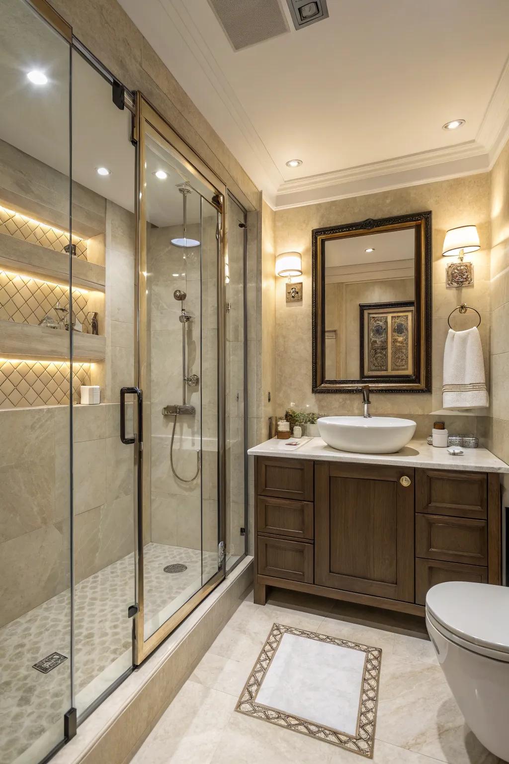 Elegance satisfies practicality with revolving panels.