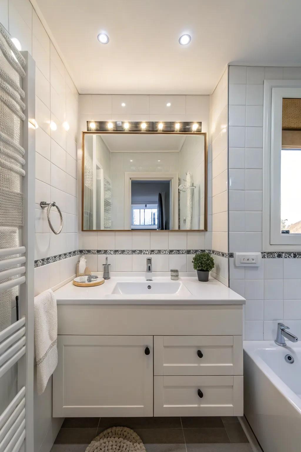 Reflectors not only mirror light but also expand visual dimensions.