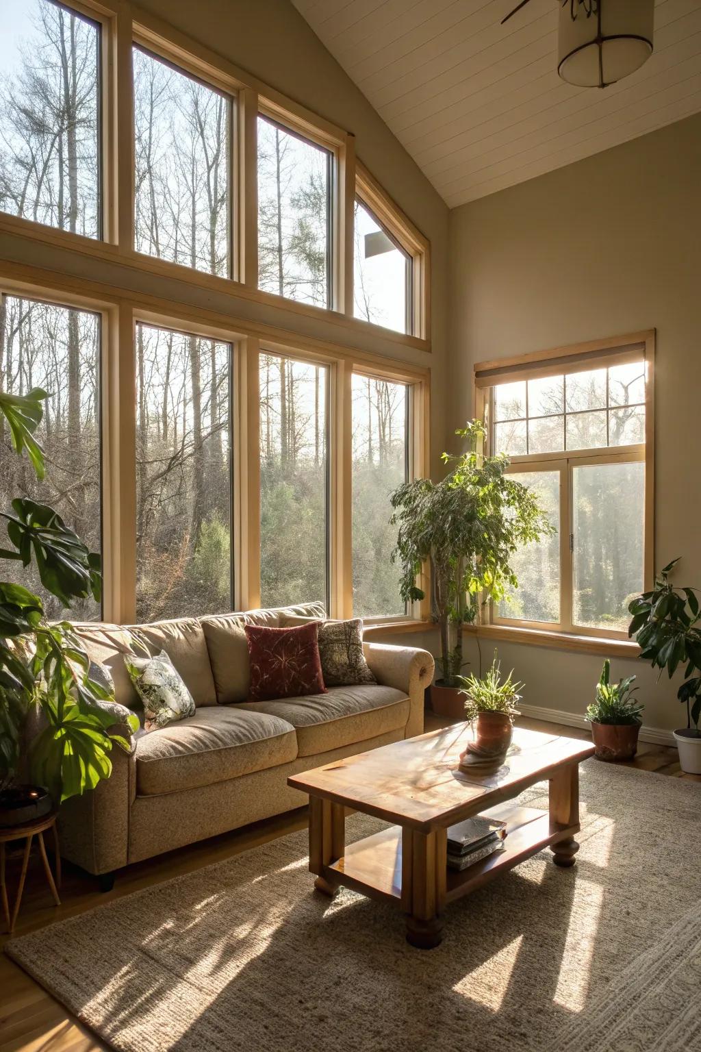 Natural illumination brightens any setting.