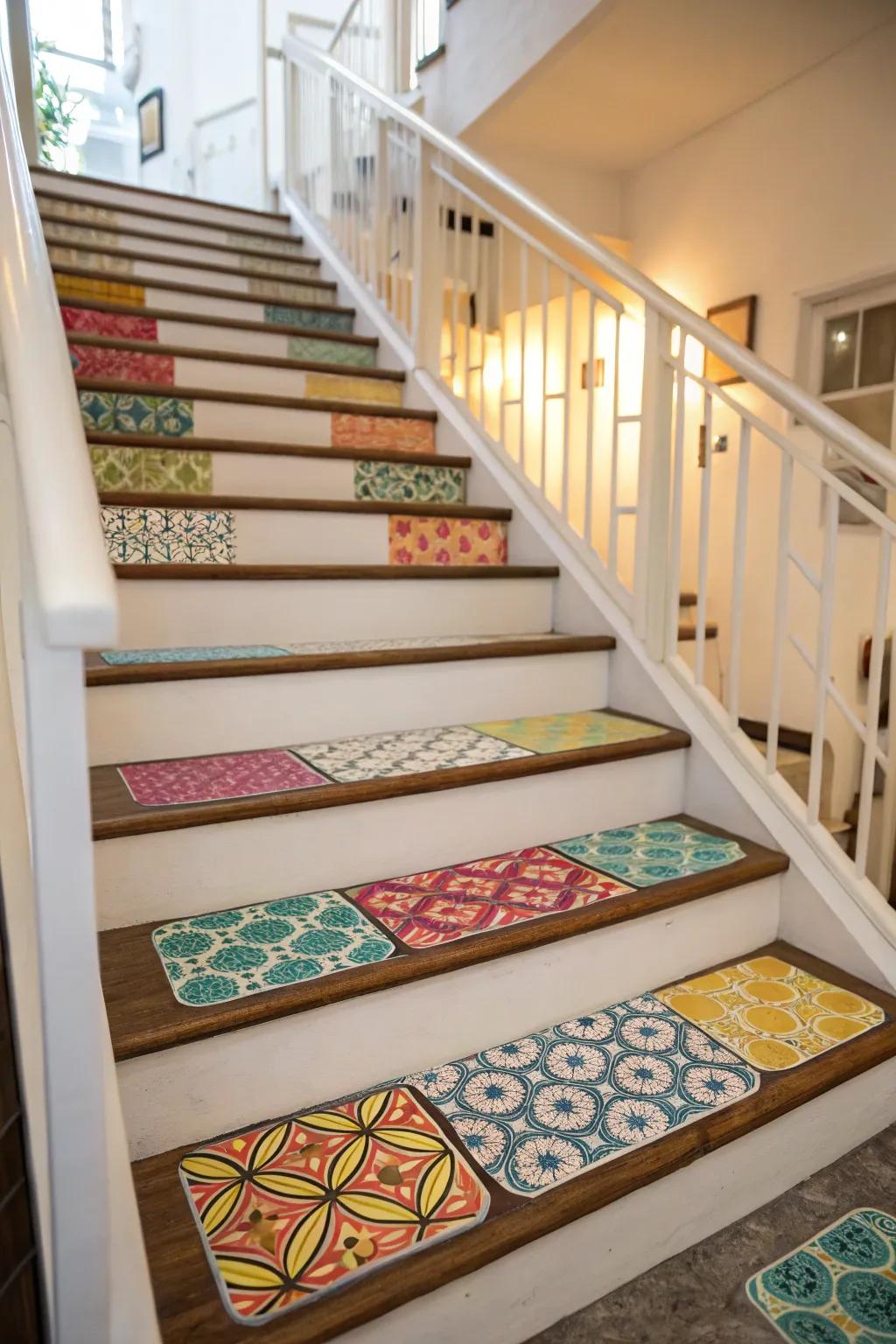 Anti-slip cushions ensure safety while introducing a decorative element.