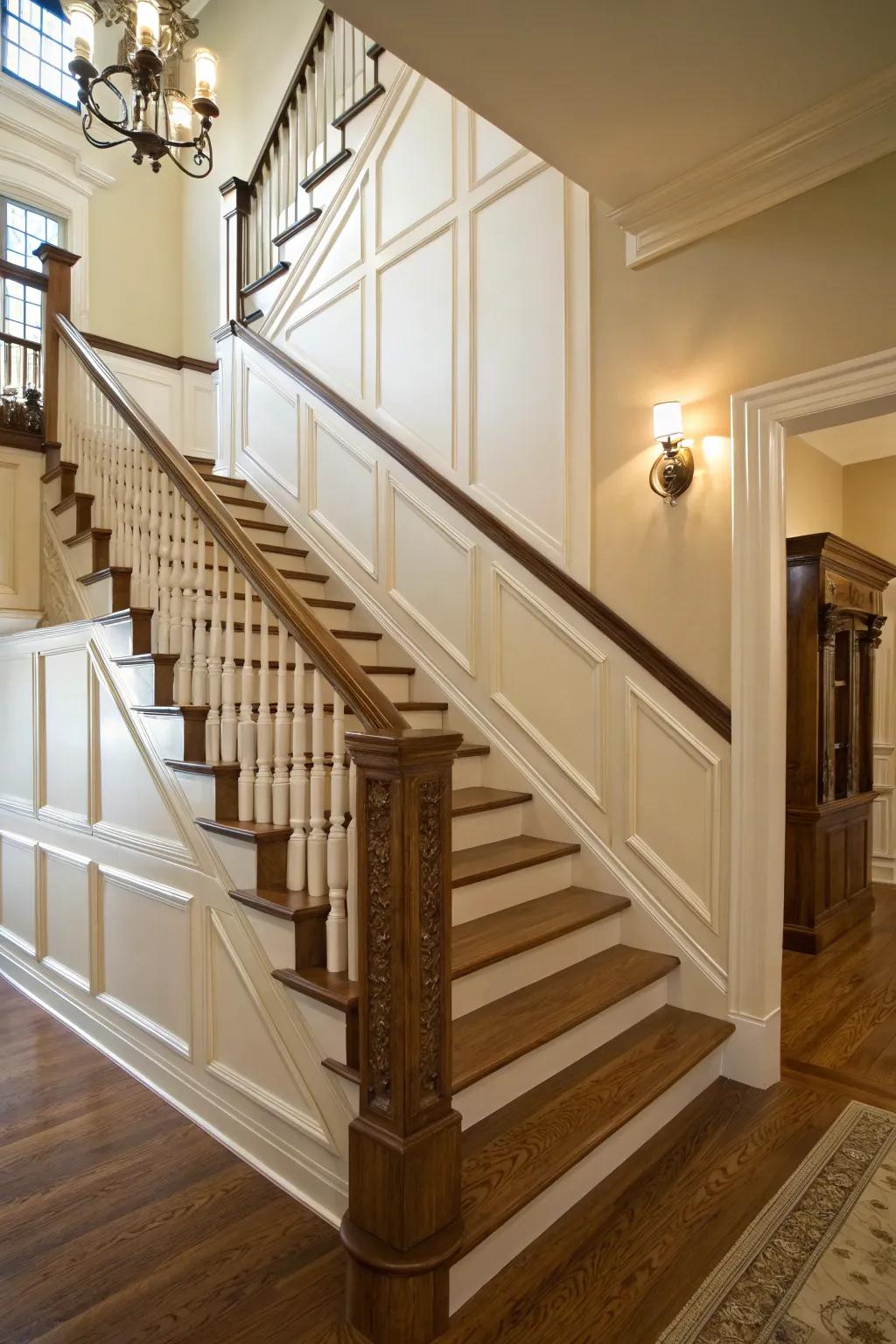 Partial-height skirting offers refinement and protection.