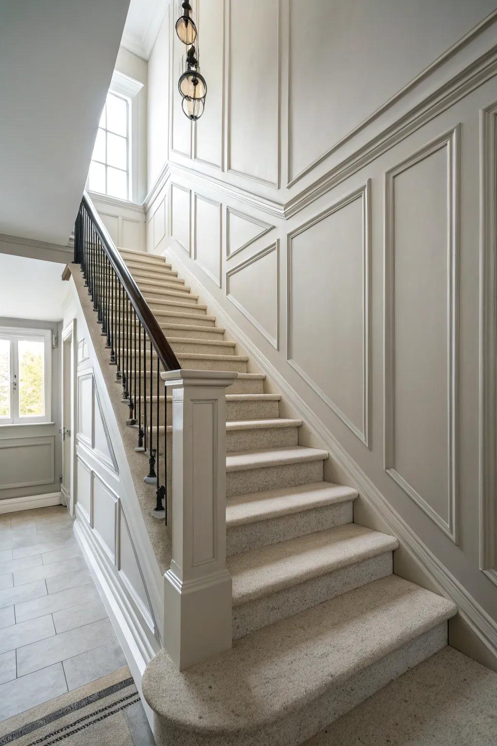 Calming shades offer a serene setting for your decor features.