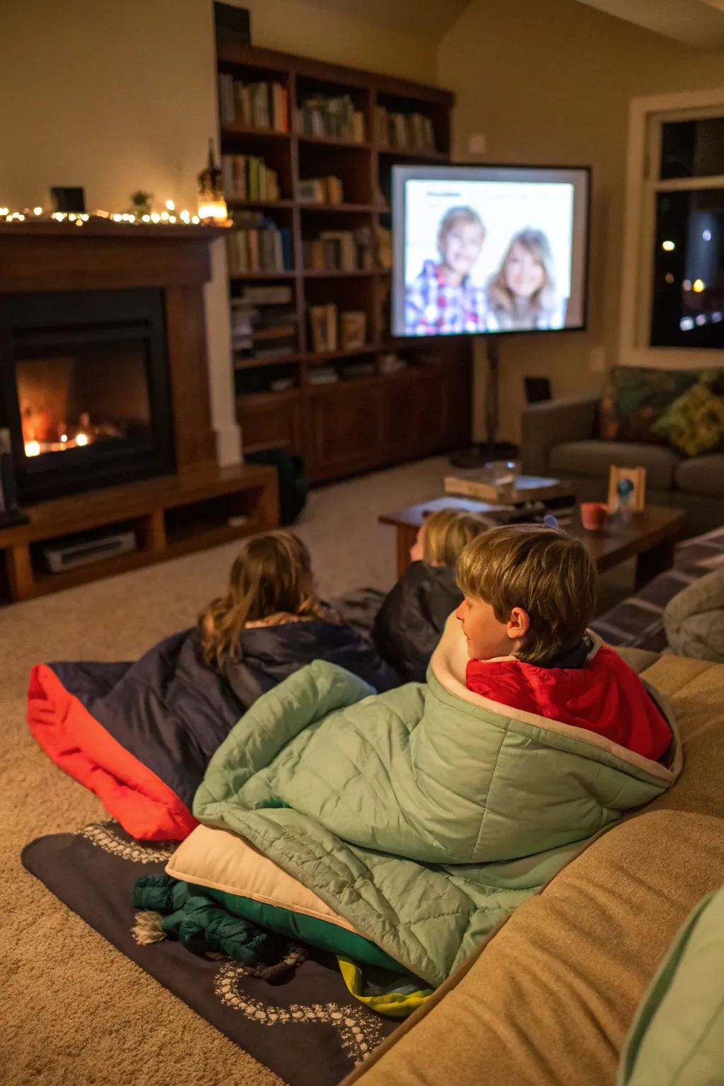 Savor a snug slumber party packed with laughter and fantastic films.