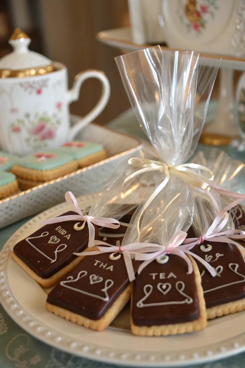 Tea sachet confections are a delightful and palatable treat.